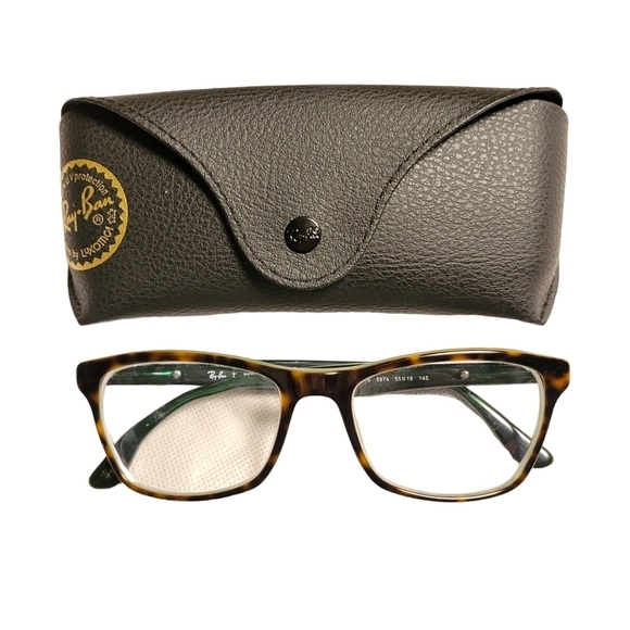 Ray Ban Optics Rb 5279 5974  Eyeglasses Frames Tortoise Green UNISEX - Picture 8 of 12